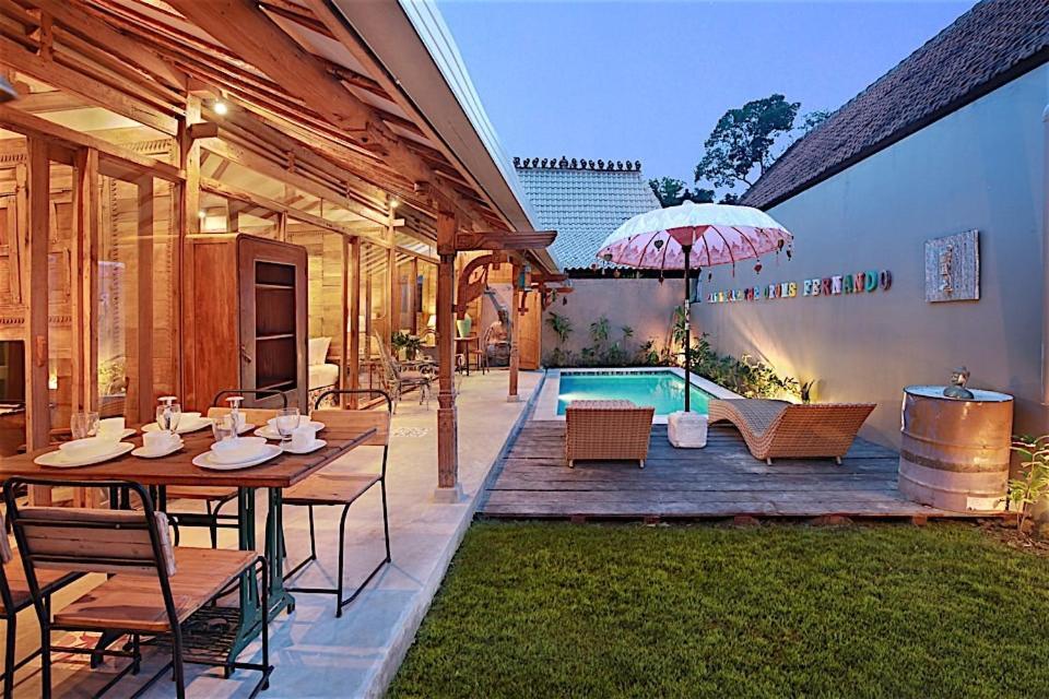 Villa Joglo Batu Belig Canggu Kültér fotó