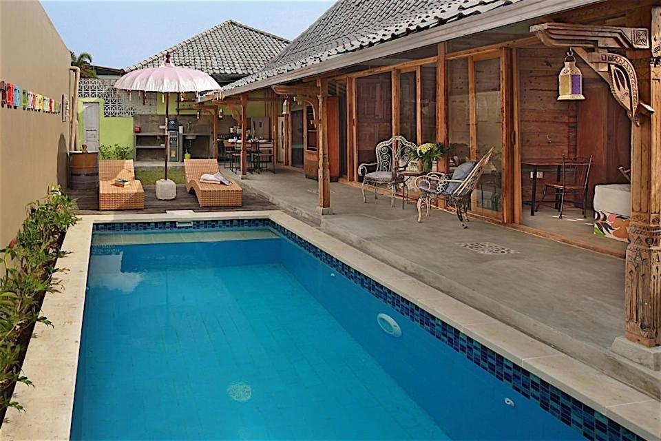Villa Joglo Batu Belig Canggu Kültér fotó