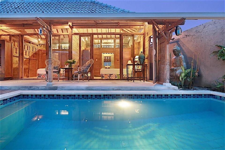 Villa Joglo Batu Belig Canggu Kültér fotó