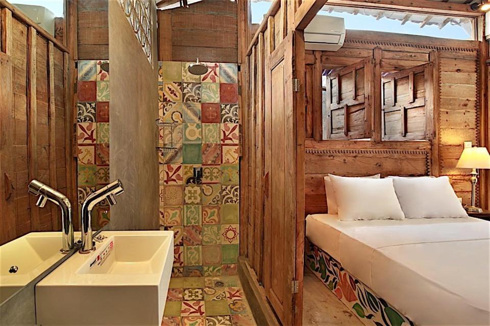 Villa Joglo Batu Belig Canggu Kültér fotó