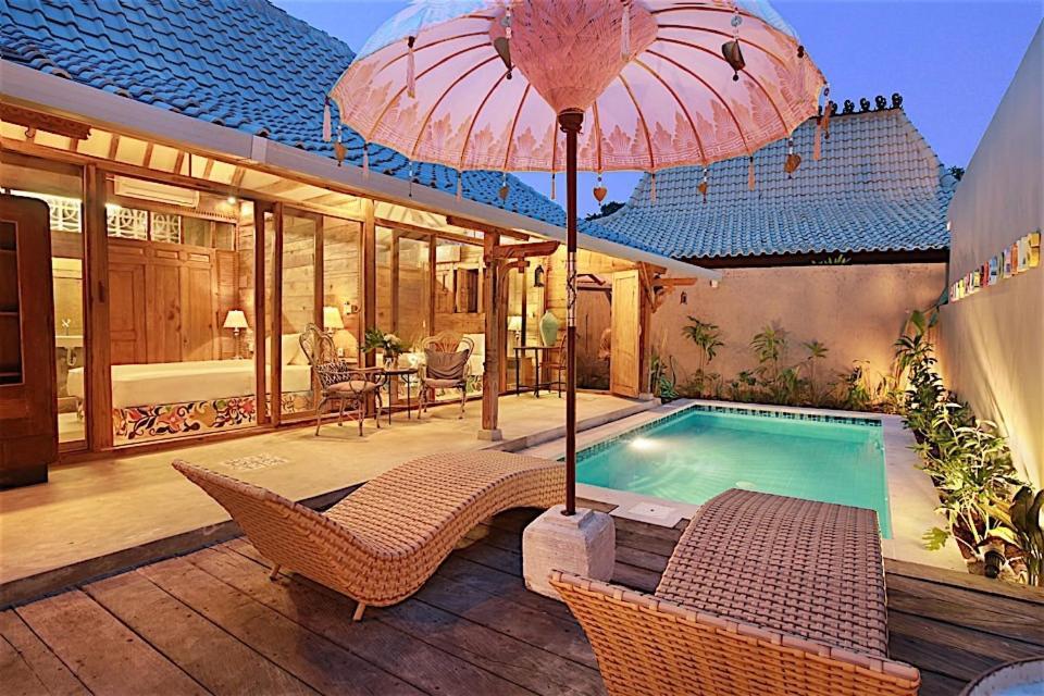 Villa Joglo Batu Belig Canggu Kültér fotó