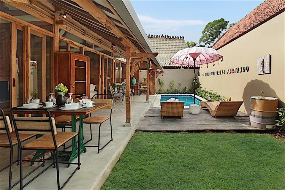Villa Joglo Batu Belig Canggu Kültér fotó